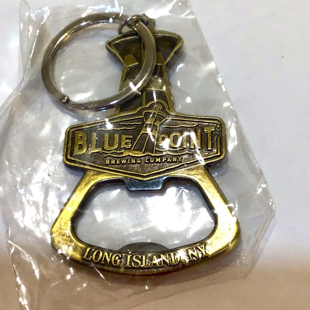 Blue Point Brewing Co. bottle opener keychain NEW